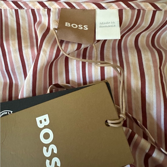 BOSS by Hugo Boss
Datecara Striped Tiered Midi Dress Size 10 NWT - Picture 5 of 9